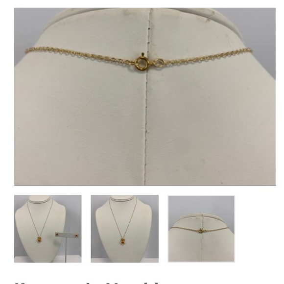 Rose Gold rose pendant and chain 14k gold filled. - Picture 6 of 9